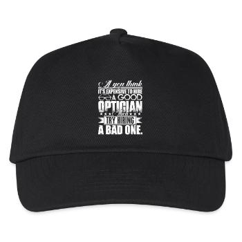Optician Hire A Good Optician - Kids’ Baseball Cap - black - Front