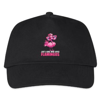 Flamingos Flamingo - Kids’ Baseball Cap - black - Front