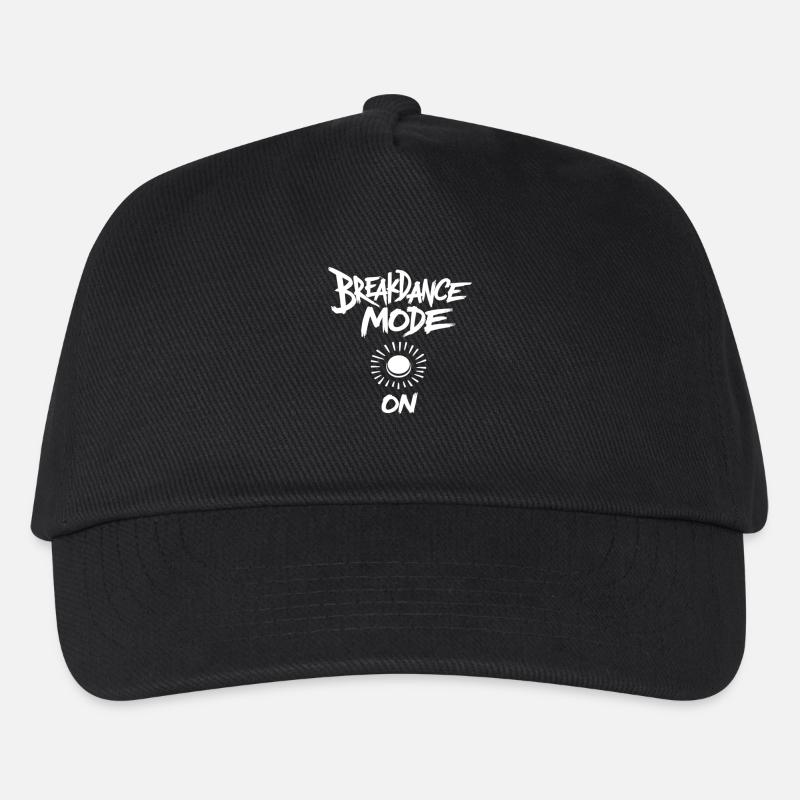 Breakdance Mode On Breakdance Breakdancing - Kinder Basecap - Schwarz