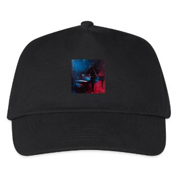 Klavier - Kinder Basecap - Schwarz - Vorne