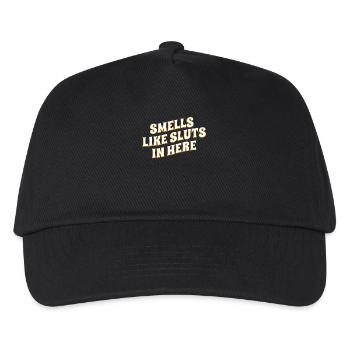 Smells Like In Here Humorous Sayings For - Kids’ Baseball Cap - black - Front