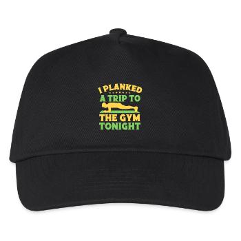 Fitness Fanatics I Planked A Trip To Calisthenics - Kids’ Baseball Cap - black - Front