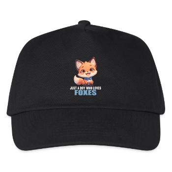 Foxes Fox - Kids’ Baseball Cap - black - Front