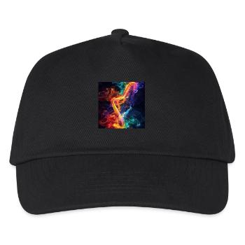 Harfe - Kinder Basecap - Schwarz - Vorne
