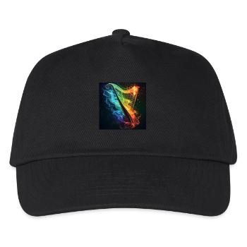 Harfe - Kinder Basecap - Schwarz - Vorne
