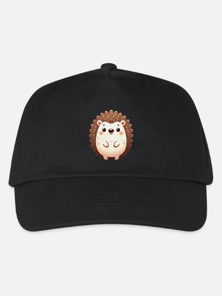 Igel - Kinder Basecap - Schwarz