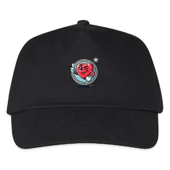Sweet heart winks and shows thumbs up - Kids’ Baseball Cap - black - Front