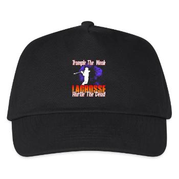 Trample The Weak Lacrosse Hurtle The Dead - Kids’ Baseball Cap - black - Front