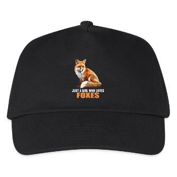Foxes Fox - Kids’ Baseball Cap - black - Front