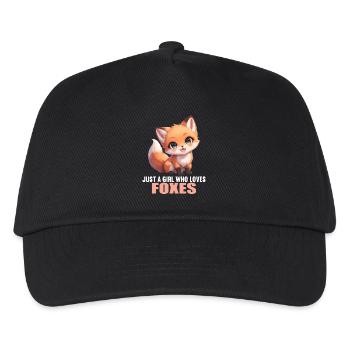 Foxes Fox - Kids’ Baseball Cap - black - Front