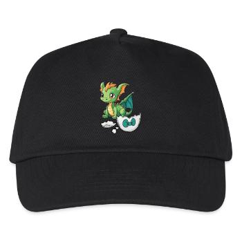 Dinos Dinos Enfants Enfant Bébé Dragon Dragon Oeuf - Casquette de baseball Enfant - noir - Devant