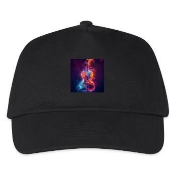 Violon - Casquette de baseball Enfant - noir - Devant