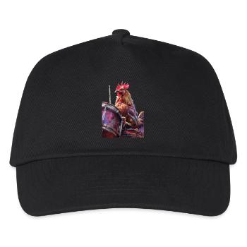 Tap Drums - Kids’ Baseball Cap - black - Front