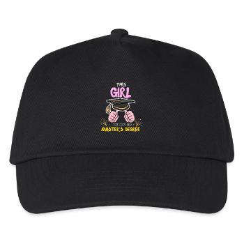 This girl got here master's degree graduation - Kids’ Baseball Cap - black - Front