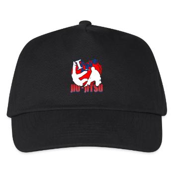 I Love Jiu Jitsu - Kids’ Baseball Cap - black - Front
