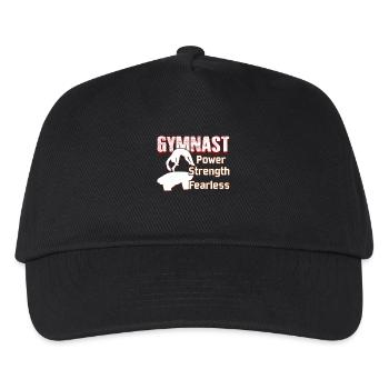 Gymnast Power Strength Fearless - Kids’ Baseball Cap - black - Front
