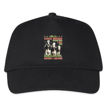 I'm a Stock Broker The More Stock The Broker I Am - Kinder Basecap - Schwarz - Vorne