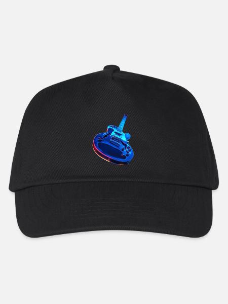 Gitarre - Kinder Basecap - Schwarz