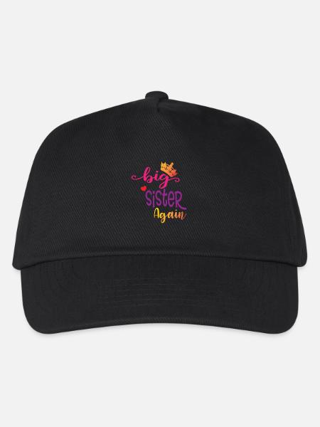 Big sister gift Big Sister Again - Kids’ Baseball Cap - black