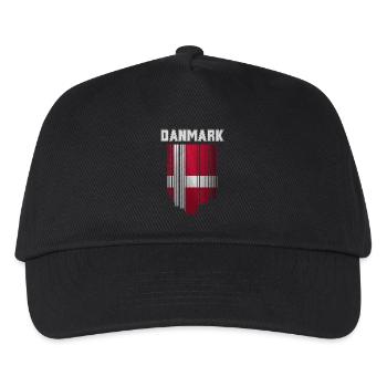 Flag of Denmark, Danish pride - Kids’ Baseball Cap - black - Front