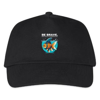Courage Courage Poisson rouge Requin Motivation Soyez fort - Casquette de baseball Enfant - noir - Devant