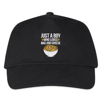 Fan de macaroni au fromage - Casquette de baseball Enfant - noir - Devant