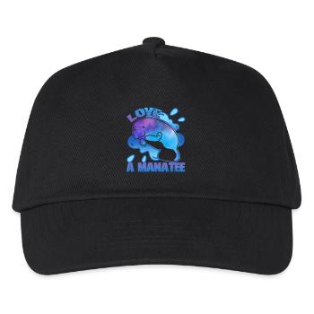 In Love With A Manatee - Kids’ Baseball Cap - black - Front