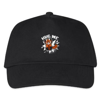 Red Panda Hugs Me - Kids’ Baseball Cap - black - Front