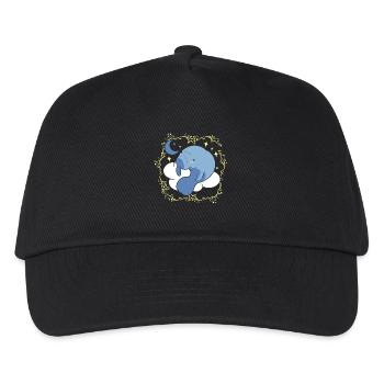 Funny Manatee Dreams - Kids’ Baseball Cap - black - Front