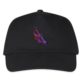Trumpet - Kids’ Baseball Cap - black - Front