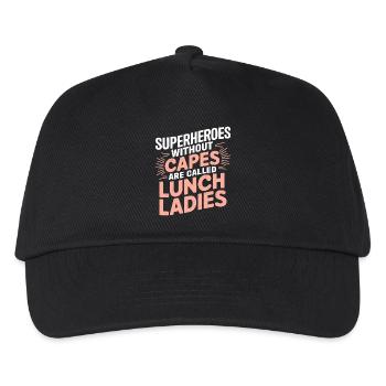 Thanks to Lunch Ladies - Kids’ Baseball Cap - black - Front