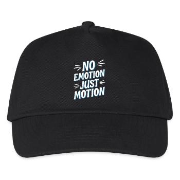 No Emotion Just Motion 5 - Kinder Basecap - Schwarz - Vorne