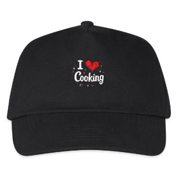 J’aime cuisiner Cuisiner Cuisiner Cuisiner - Casquette de baseball Enfant - noir - Devant