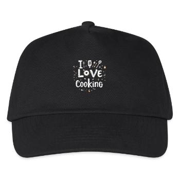 J’aime cuisiner Cuisiner Cuisiner Cuisiner - Casquette de baseball Enfant - noir - Devant