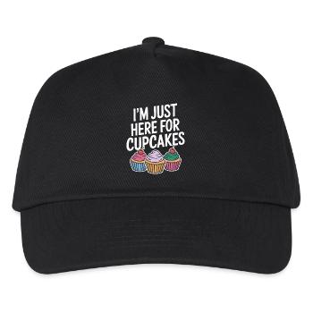 Cupcake Dire Cupcakes Drôle Cupcake Cadeau - Casquette de baseball Enfant - noir - Devant