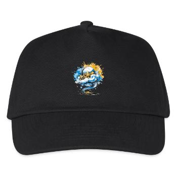 LA BULLE ET UN TOURBILLON - Casquette de baseball Enfant - noir - Devant