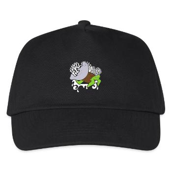 Sea Turtle And Manatee - Kids’ Baseball Cap - black - Front
