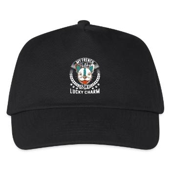 French Bulldog Is My Lucky Charm - Kids’ Baseball Cap - black - Front