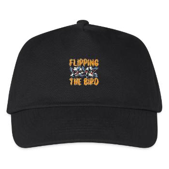 Bird Photography Flipping The Bird Ornithologist - Kids’ Baseball Cap - black - Front