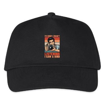 Photographie d’oiseaux Je suis désolé de ne pas avoir observé les oiseaux - Casquette de baseball Enfant - noir - Devant