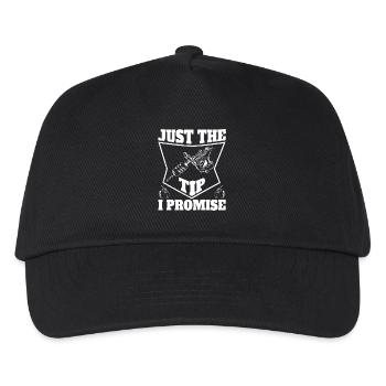 Just The Tip I Promise Witziges Tattoo-Motiv - Kinder Basecap - Schwarz - Vorne