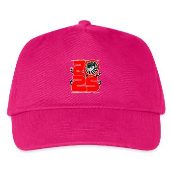 Chinesisches Neujahr 2025 der Schlange. Rot - Kinder Basecap - Fuchsia - Vorne