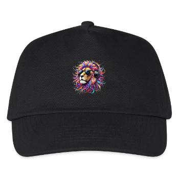 Lion Lover Wildlife Safari Art Lion Colorful - Kids’ Baseball Cap - black - Front