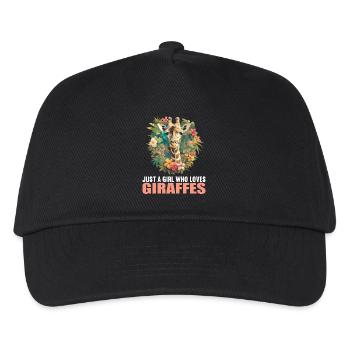 Giraffes Giraffe - Kids’ Baseball Cap - black - Front