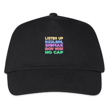 Écoutez le spectacle de Sigma de Rizzler Work No Cap - Casquette de baseball Enfant - noir - Devant
