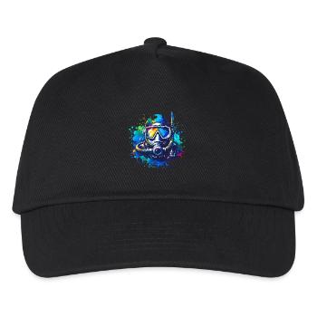 Tauchen Taucher - Kinder Basecap - Schwarz - Vorne