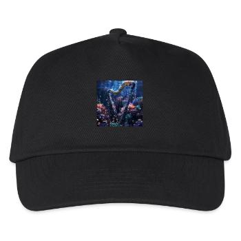Harfe - Kinder Basecap - Schwarz - Vorne