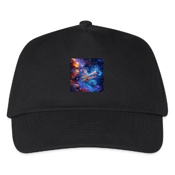 Trompete - Kinder Basecap - Schwarz - Vorne