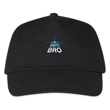 Don't Spray Me Bro Flugzeug Humor Chemtrail - Kinder Basecap - Schwarz - Vorne