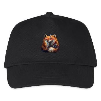 Drôle Renard Renard Art Animal Nature Animaux Animaux Sauvages - Casquette de baseball Enfant - noir - Devant